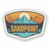 Sticker Sandpoint, Idaho (Devant)