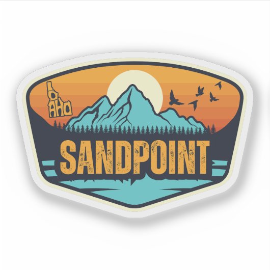 Sticker Sandpoint, Idaho (Devant)