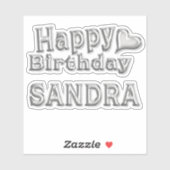 Sticker Sandra Happy (Feuille)