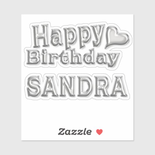 Sticker Sandra Happy (Feuille)