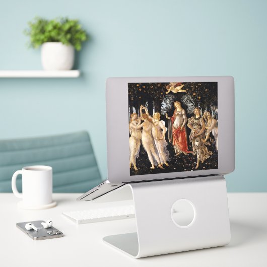 Sticker Sandro Botticelli - La Primavera (Ordinateur portable sur le bureau)