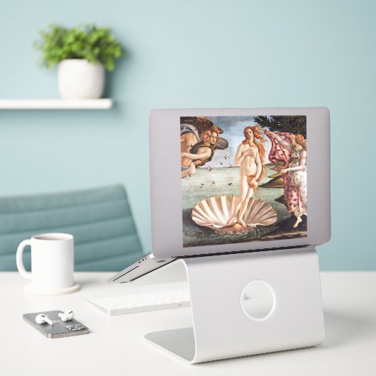 Sticker Sandro Botticelli - Naissance de Vénus (Ordinateur portable sur le bureau)