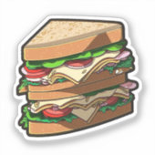 Sticker Sandwich de dessin animé (Recto)