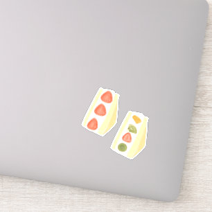 Sticker Sandwichs à dessert de fruits et de crème