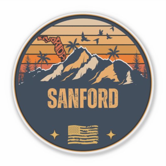 Sticker Sanford, Floride (Devant)