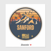 Sticker Sanford, Floride (Feuille)
