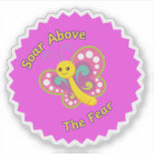 Sticker Sangez au-dessus de l'autocollant à papillon de pe (Devant)