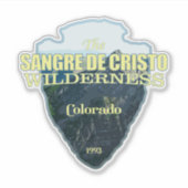 Sticker Sangre de Cristo WA (flèche) (Devant)