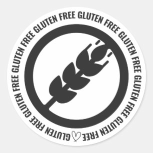 Sticker sans gluten Étiquettes
