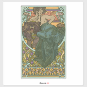Sticker Sans titre par Alphonse Mucha (1902)
