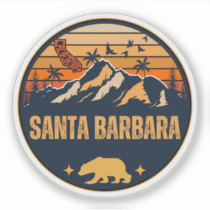 Sticker Santa Barbara, Californie