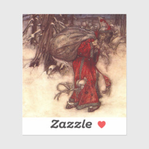 Sticker Santa Claus Arthur Rackham
