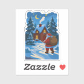 Sticker Santa Claus Christmas decorative vinyl (Feuille)