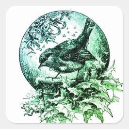 STICKER SANTA ILLUSTRATION SQUARE