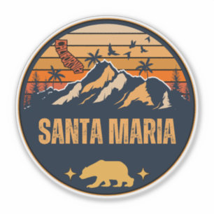 Sticker Santa Maria, Californie