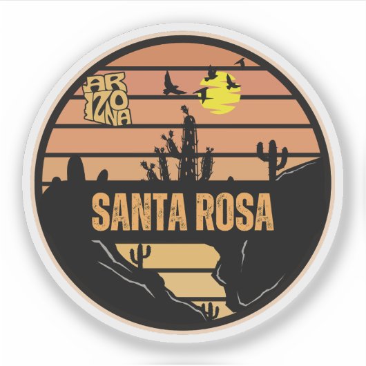 Sticker Santa Rosa, Arizona (Devant)