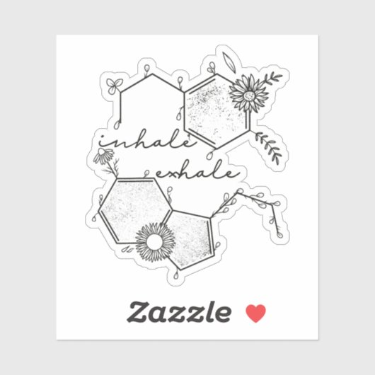 Sticker Santé mentale florale (Feuille)