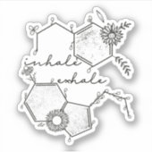 Sticker Santé mentale florale (Devant)