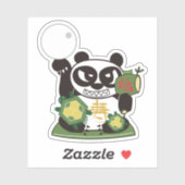 Sticker Santé Panda Dieu (Feuille)