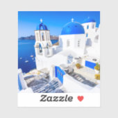 Sticker Santorin Grèce (Feuille)