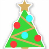 Sticker Sapin de Noël (Recto)