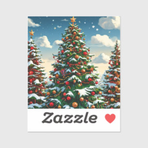 Sticker sapin de Noël