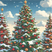 Sticker sapin de Noël (Recto)