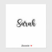 Sticker Sarah Name - Calligraphie manuscrite (Feuille)