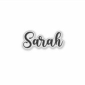Sticker Sarah Name - Calligraphie manuscrite (Devant)