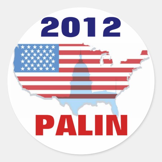 Sticker Sarah Palin 2012 (Devant)