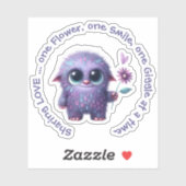 Sticker Sarah : Partager l'amour avec dire (Feuille)