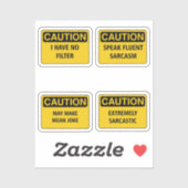 Sticker Sarcasm II (Feuille)