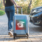 Sticker sarcelle bordeaux blanc (Valise Insitu)