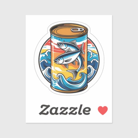Sticker Sardines en conserve (Feuille)