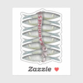 Sticker Sardines fraîches (Feuille)