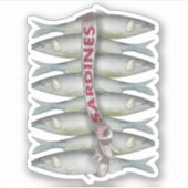 Sticker Sardines fraîches (Devant)