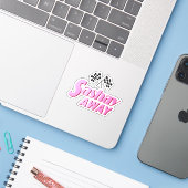 Sticker Sashay Away (Ordinateur portable avec iPhone)