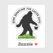 Sticker Sasquatch de Pâques (Feuille)