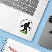 Sticker Sasquatch de Pâques (Ordinateur portable avec iPhone)