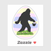 Sticker Sasquatch de Pâques  (Feuille)