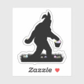 Sticker Sasquatch de Pâques (Feuille)