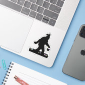 Sticker Sasquatch de Pâques (Ordinateur portable avec iPhone)