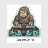 Sticker Sasquatch DJ Vinyl (Feuille)