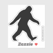 Sticker Sasquatch Silhouette Bigfoot (Feuille)