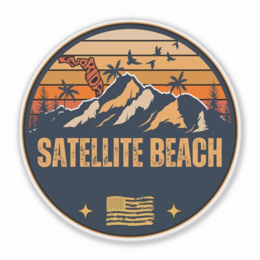Sticker Satellite Beach, Floride (Devant)