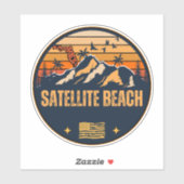 Sticker Satellite Beach, Floride (Feuille)