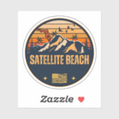 Sticker Satellite Beach, Floride (Feuille)