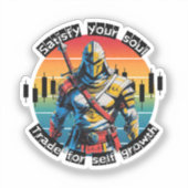 Sticker Satisfy | Trade motivation | Fantasy Design (Recto)