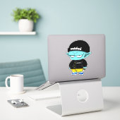 Sticker satomi x Pilote Hoodwill (Ordinateur portable sur le bureau)