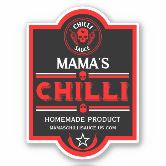 Sticker Sauce chili maison (Devant)